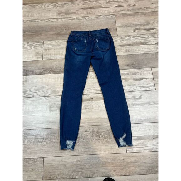 Wax Jeans Butt I Love You Distressed Jeans Size 3 - Picture 4 of 12